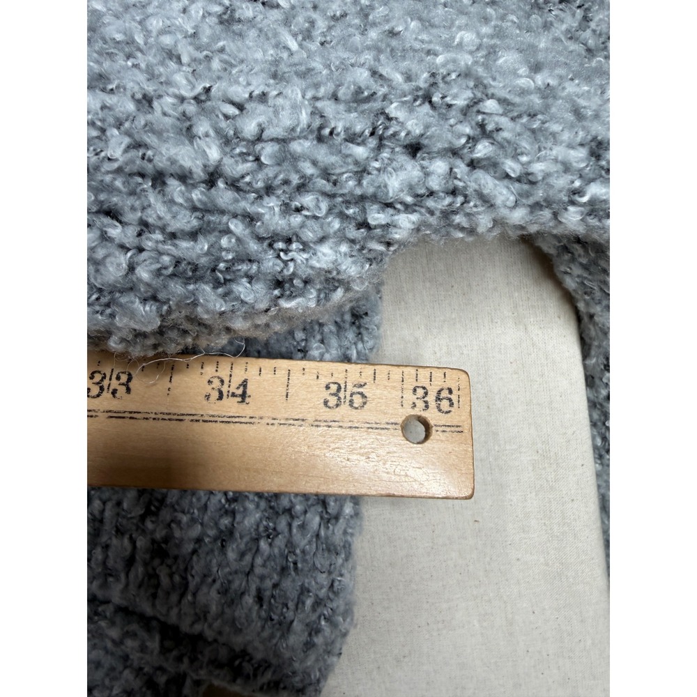 Free People Womens BFF Cowl Neck Boucle Knit Sweater Size Medium Gray Soft Warm - Picture 5 of 9